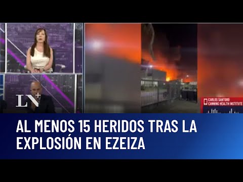 Impactante explosión en Ezeiza: 15 heridos hasta el momento