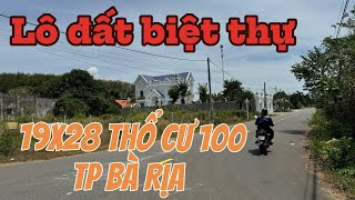 BÁN ĐẤT BIỆT THỰ TP BÀ RỊA GIÁ TỐT