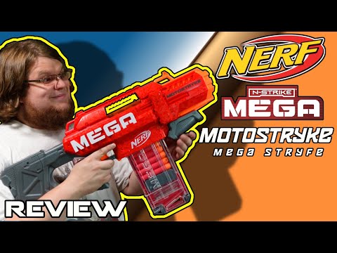 THE NERF MEGA STRYFE!! NERF Mega Motostryke Review
