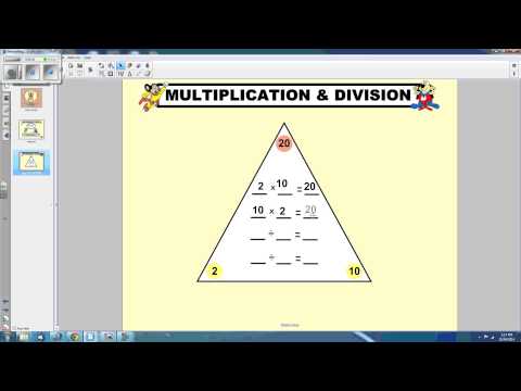 Mulitplication Division Fact Families