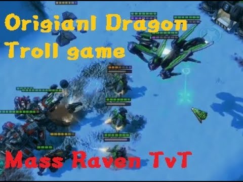 Starcraft2 Dragon Trollgame TvT " Mass Raven "