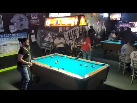 APA 9 BALL Cristina Marks (SL3) vs Monica Dominguez (SL3) DIRTY MULE BAR ARLINGTON, TEXAS 3/4/2021