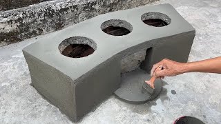 Amazing Construction Diy - A Great Creative Idea To Make A Smokeless And Economical Wood Stove
