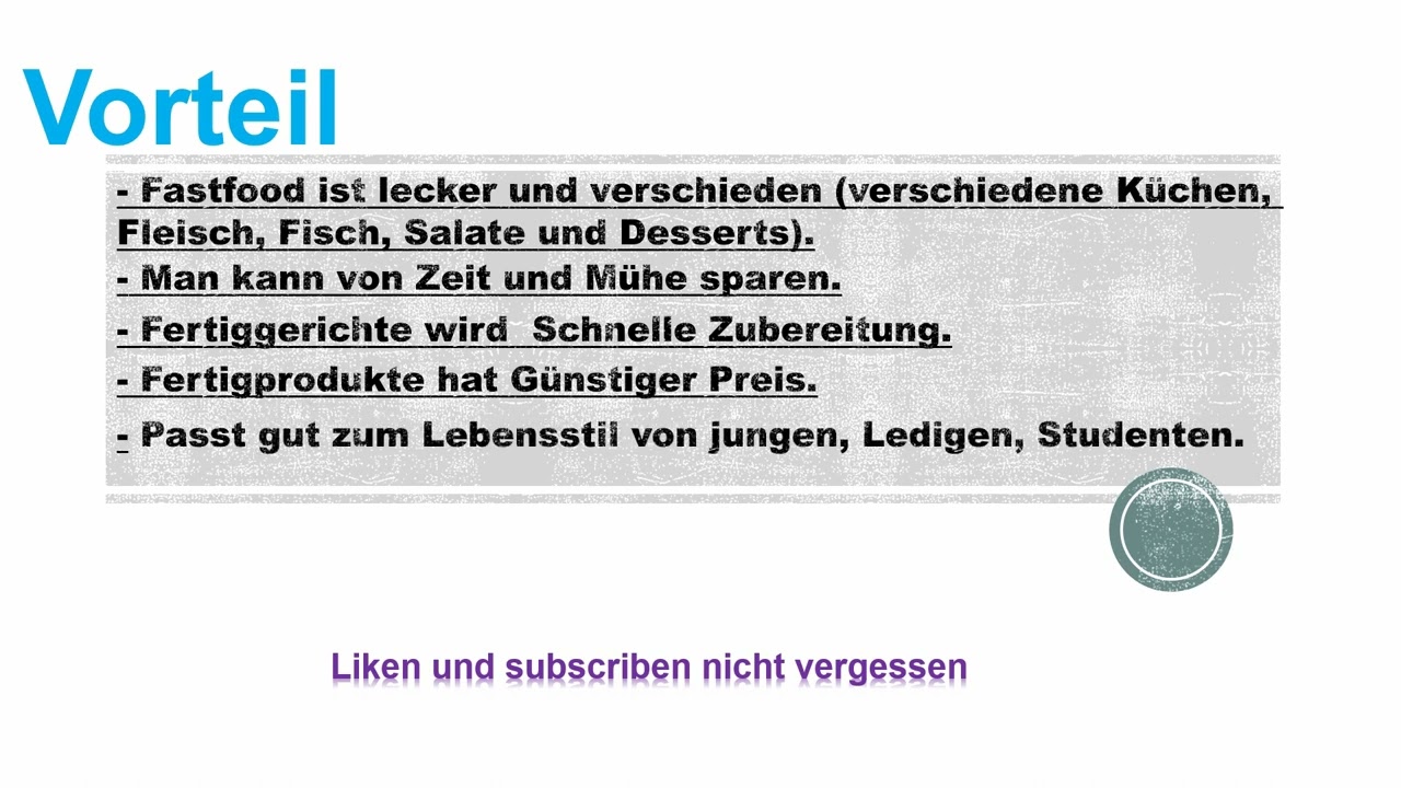 Fastfood ( Fertiggerichte)