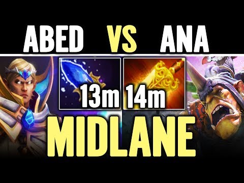 10K MMR vs 9K MMR Epic Game Invoker Abed vs ANA Alchemist Dota 2
