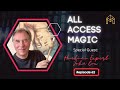 Talking Houdini (and lasagna) on All Access Magic