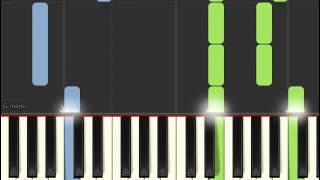 Piano Tutorial: Dean Valentine - Sharks don't sleep (Captain America Soundtrack) (Synthesia)