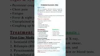 Tuberculosis #TB #nursingnotes