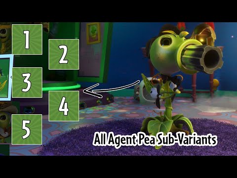 All Agent Pea Sub-Variants: Garden Warfare 2 Loads of Variants mod