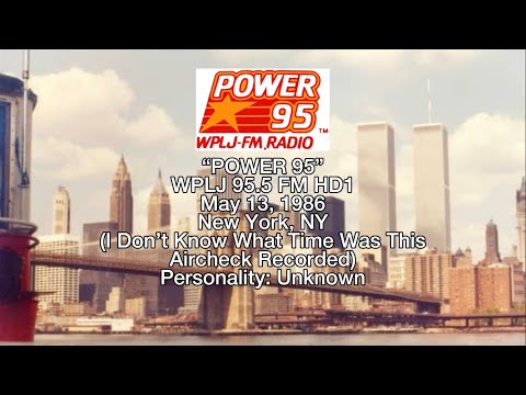 “Power 95” | WPLJ 95.5 FM New York, New York | May 13, 1986