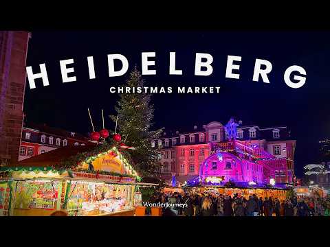 Der Heidelberger Weihnachtsmarkt bei Nacht ist einfach magisch ✨🎄