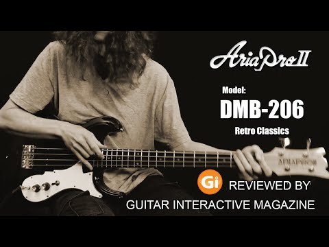 Aria Pro II  DMB-206 2022 - Black - Short Scale Bass image 4