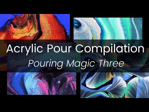 Acrylic Pour Painting Compilation - Amazing Cells - Relaxing Art