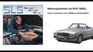 Wymiana filtra powietrza i filtra dodatkowego w 560SL