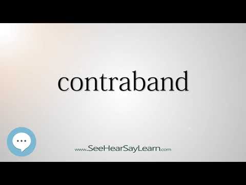 contraband (Every English Word Pronounced) 📕🔊🗣️😎✅