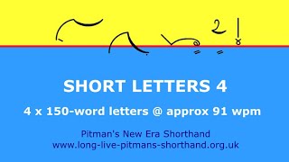 Short Letters 4 - Pitman's New Era Shorthand Dictation