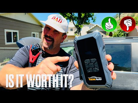 Jump Starter with Air Compressor, 5500A Portable Car Battery Booster video review thumbnail