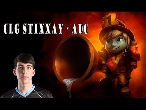 CLG Stixxay Tristana vs Ezreal Bot lane - Ranked Challenger Korea