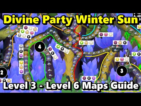 CHEAPEST Castle Event Paths Revealed! Level 3 - Level 6 Divine Party Winter Sun Guide! - DML #1629