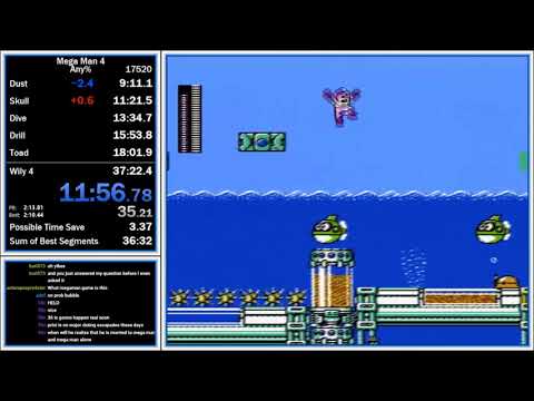 Mega man 4 Any% 36:58.9 (30 Jul, 2020)