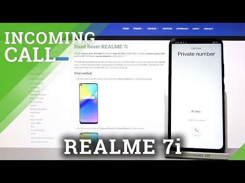 REALME 7i Incoming Call – Answer / Mute / Hang Call