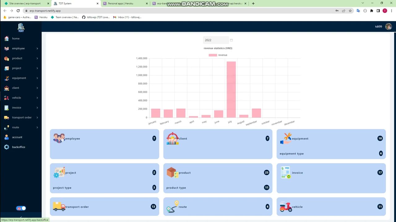 Demo - Transport Business Management - Web App | MongoDB, ExpressJS, ReactJS, React Native