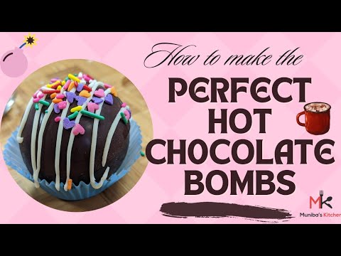 HOW TO MAKE HOT CHOCOLATE BOMBS | چاکلیٹ سی بھری ہوئی مزار گیند | हॉट चॉकलेट बम |Muniba's Kitchen