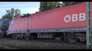 4K | Taurus - ÖBB with 35 Tank-wagons between Salzburg and Munich | 07.2024
