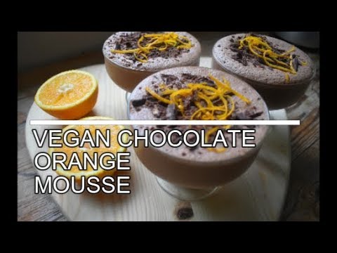 Easy Vegan Chocolate Orange Mousse!!