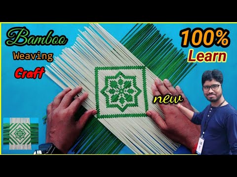Bamboo Weaving Craft // How To Make A Bamboo Mat ✅