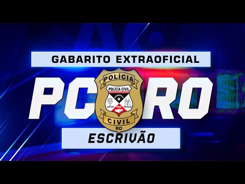 CONCURSO PC RO 2022 - Escrivão - Gabarito Extraoficial - AlfaCon