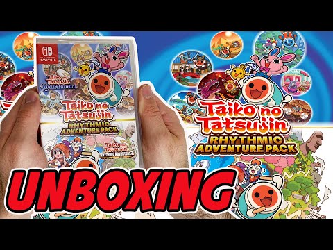 Taiko no Tatsujin Rhythmic Adventure Pack (Nintendo Switch) Unboxing