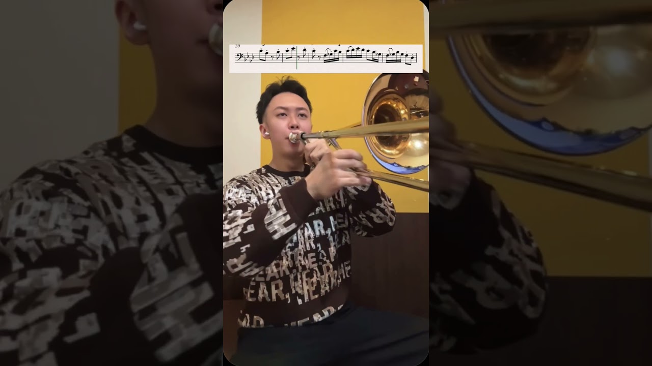 本来チューバの曲を、トロンボーンで。チューバ協奏曲/V.ウィリアムズ#トロンボーン #チューバ #trombone #tuba#吹奏楽