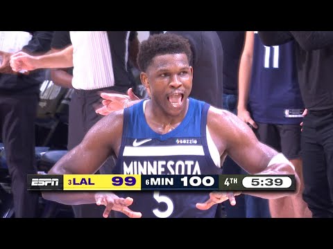 Final 5:39 CRAZY ENDING! Timberwolves vs Lakers Game 4 👀 | April 27, 2025