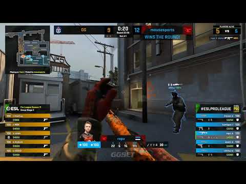 [CS:GO] ROPZ AMAZING ACE ON TRAIN!! OG VS MOUSESPORTS