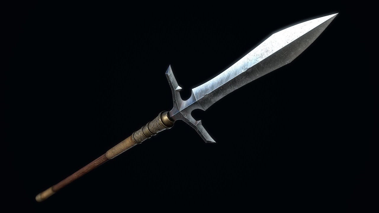 Japanese Spear jumonji yari 3D Model