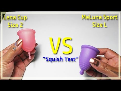 Lena vs MeLuna SPORT "Squish Test" - Menstrual Cups