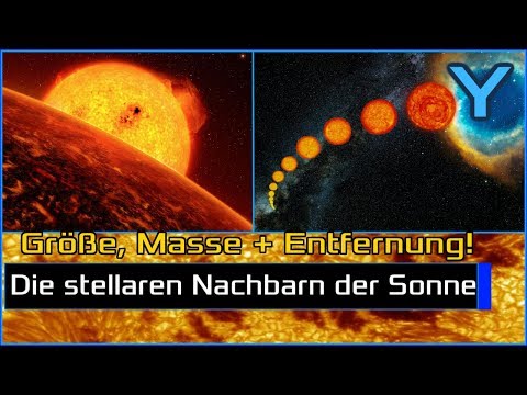 Die Nachbarschaft der Sonne: Masse, Größe und Entfernung einiger Sterne