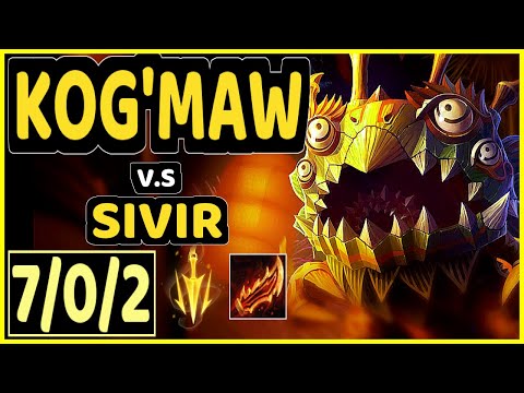 DEFT (KOG'MAW) vs SIVIR - 7/0/2 KDA BOTTOM ADC CHALLENGER GAMEPLAY - KR