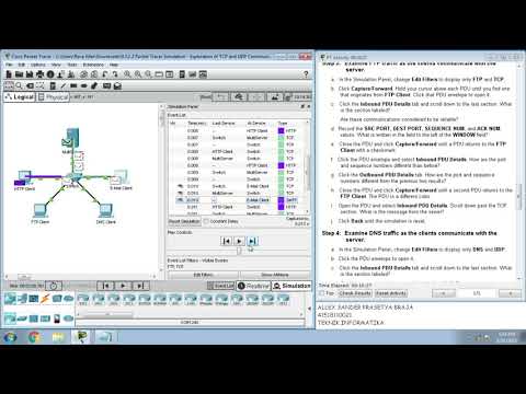 9.3.1.2 Packet Tracer Simulation - Exploration of TCP and UDP Communication