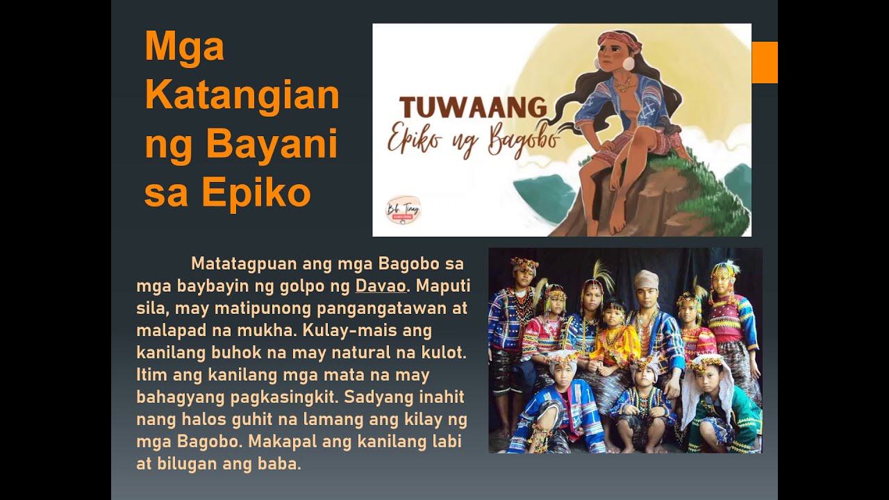 Putar video EPIKO / TUWAANG / FILIPINO 9 sekarang EPIKO / TUWAANG / FILIPINO 9