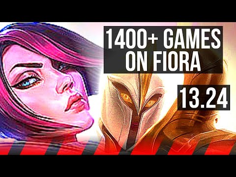 FIORA vs KAYLE (TOP) | 1400+ games, Legendary, 13/3/3 | BR Grandmaster | 13.24