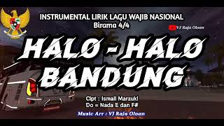 Download lagu HALO-HALO BANDUNG Instrumental Lirik Lagu Nasional | 2 Nada | VJ Raja Oloan Music Arr mp3