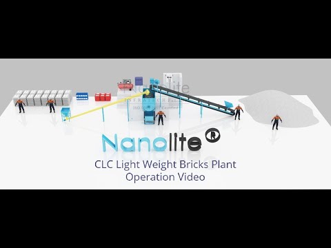 CLC Light Weight Cement Bricks Making process