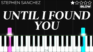 Download lagu Stephen Sanchez Until I Found You SLOW EASY Piano ... mp3