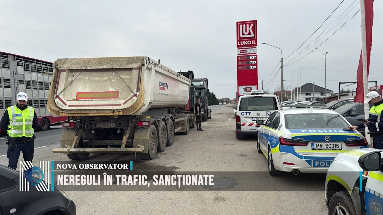Nereguli în trafic, sancționate