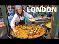 LONDON ENGLAND LONDON STREET FOOD WALKING TOUR LONDON CITY WALK BOROUGH MARKET SOUTHBANK 4K
