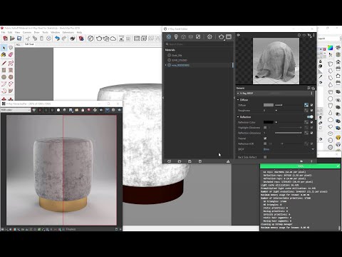 Fabric Falloff Material in V-Ray Next for SketchUp