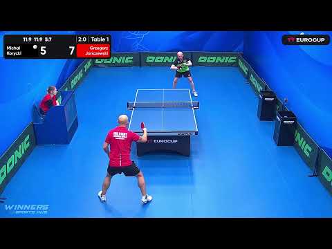 10:45 Michal Korycki 3 : 0  Grzegorz Janczewski  05.07.2023 | TT Euro.Cup  Poland Elite