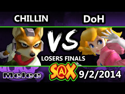 S@X - DoH (Peach) Vs. Crs.Chillin (Fox) SSBM Losers Finals - Smash Bros. Melee